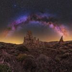Astrofotografia captura lindo céu noturno