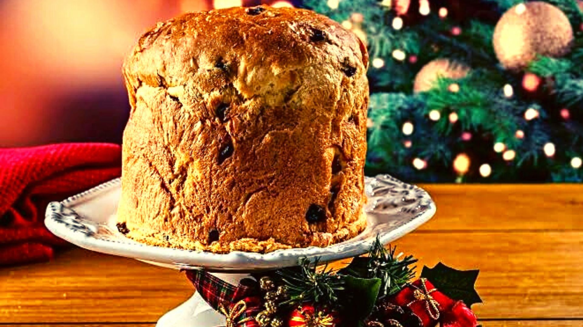 Panetone com passas e nozes