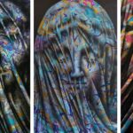 Impressionantes pinturas de rostos enigmáticos