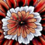 Eu uso fluxo de tinta natural para criar peças de arte