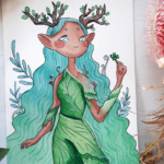 Eu me desafiei a criar uma pintura fofa todos os dias