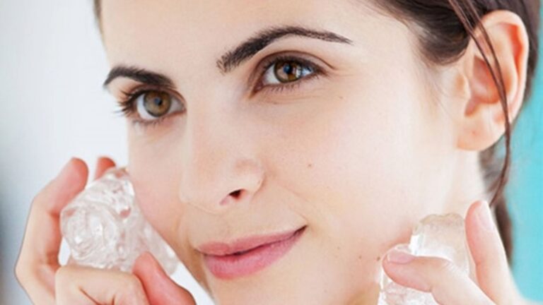Gelo no rosto: quais os benefícios para a pele?
