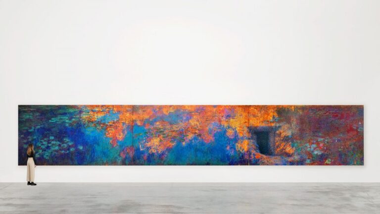 Artista recria Lagos de Lírios de Monet com 650 mil peças de lego