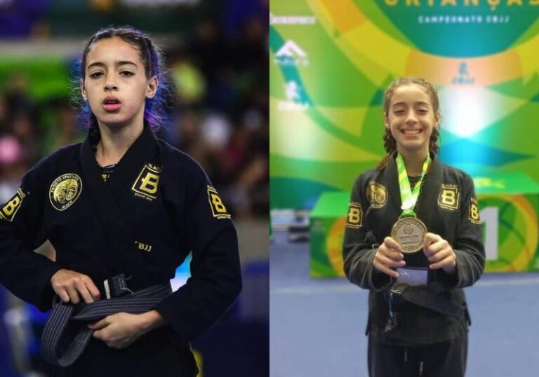 Atleta brasileira de 12  anos é prata em campeonato de Jiu-Jitsu
