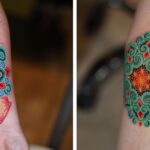 Artista cria tatuagens vibrantes