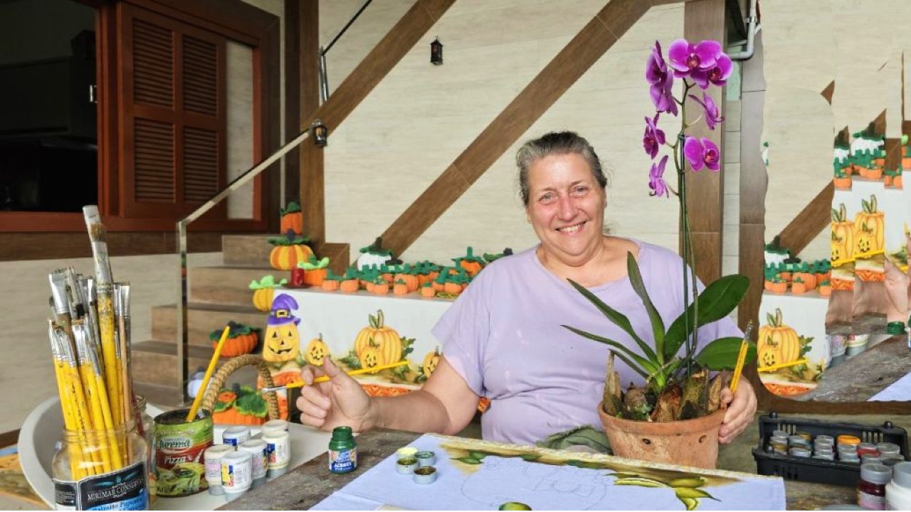 “Sempre gostei muito de plantas e flores, desde minha infância”, disse Dona Renilda