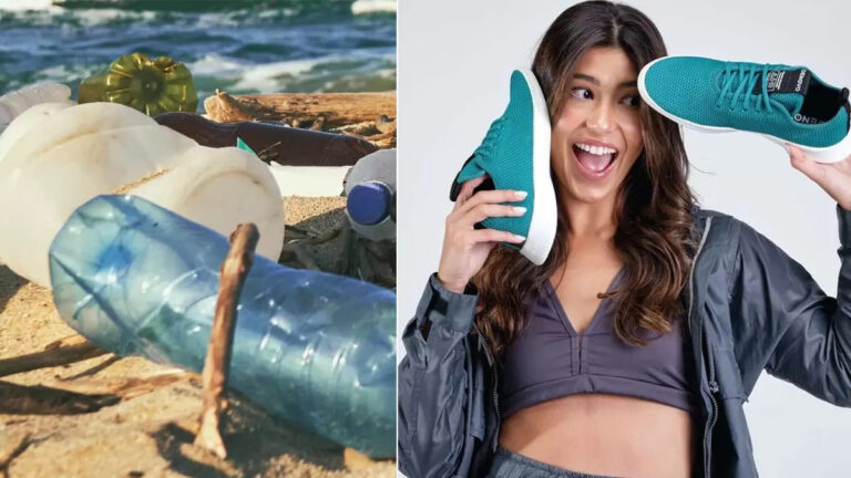 Marca nacional lança tênis produzido a partir de plástico reciclado do oceano