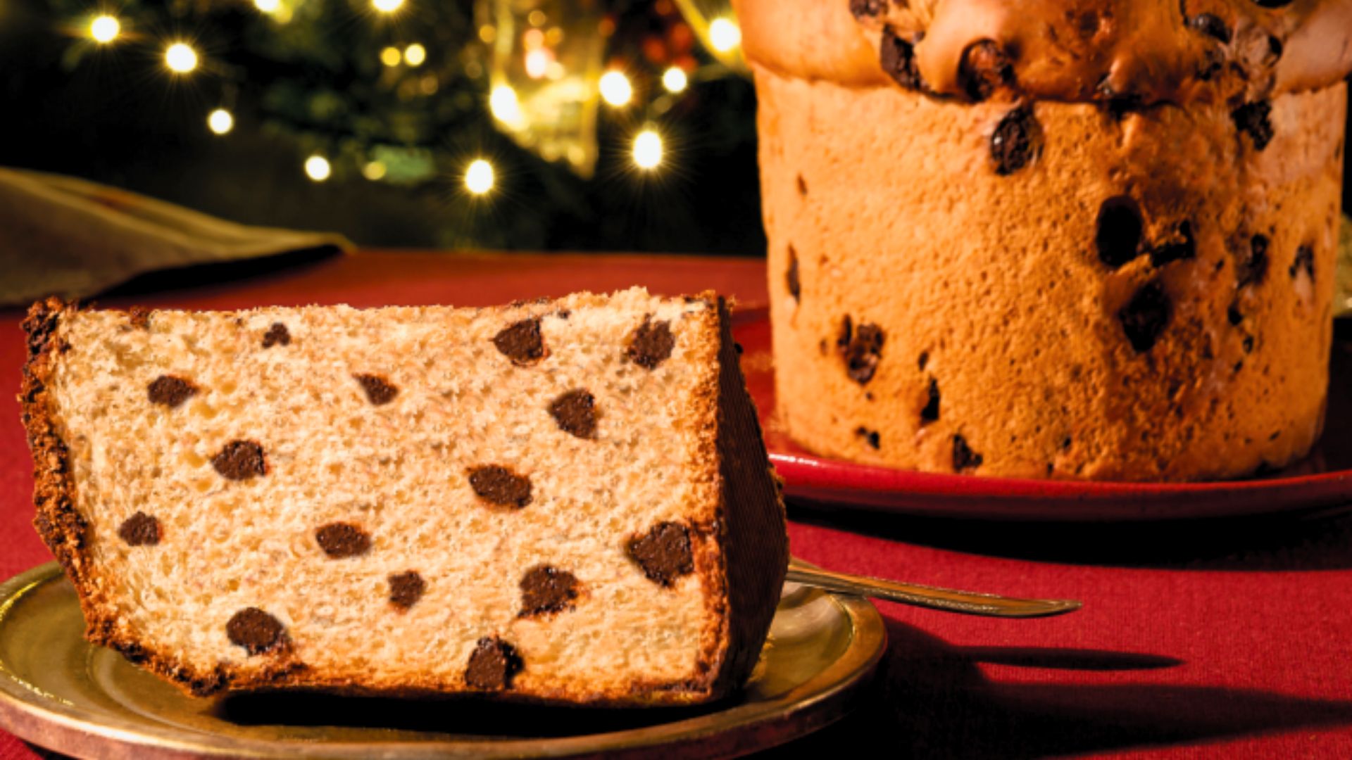 Panetone caseiro com gotas de chocolate