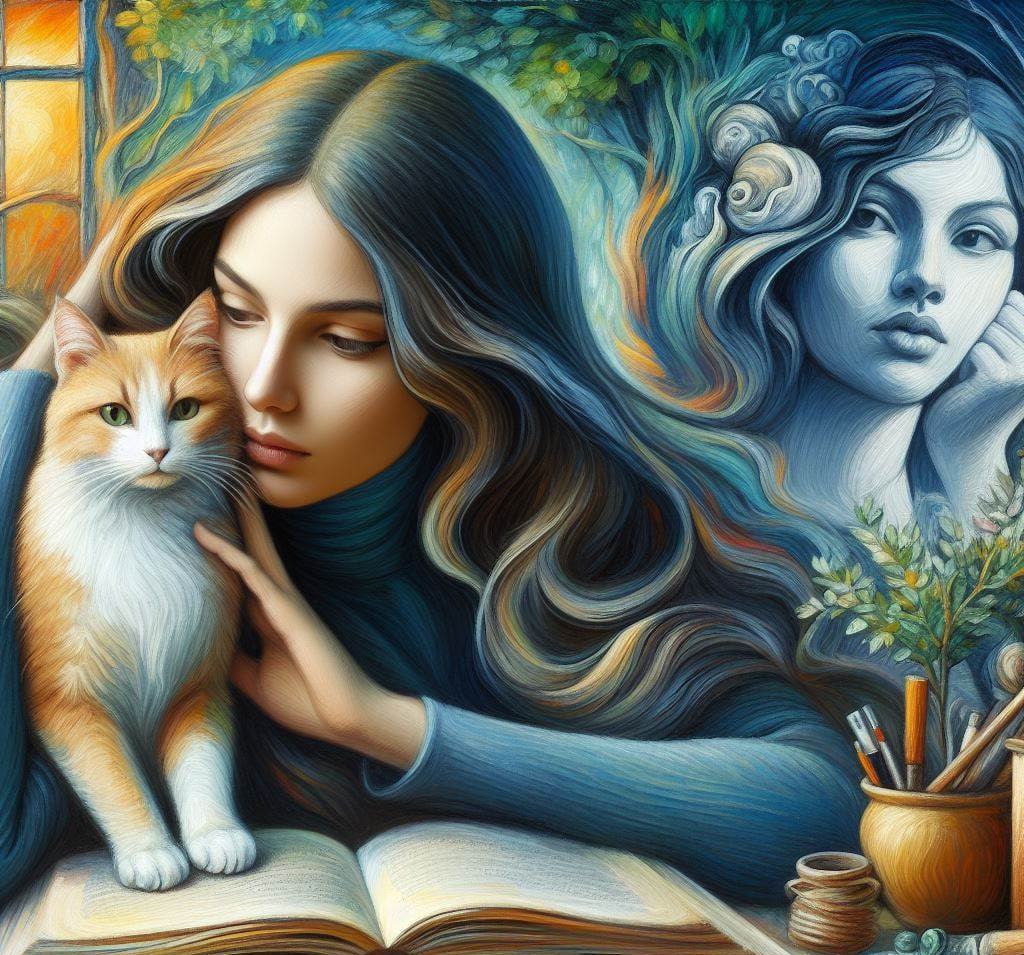 A Conexão Única Entre a Mulher e o Gato