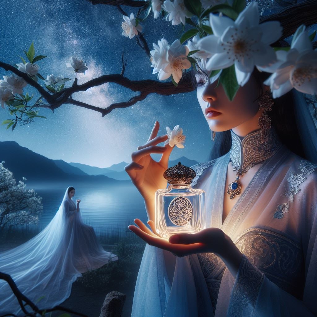 Dama da Noite: Mistério e Fragrância na Noite Estrelada