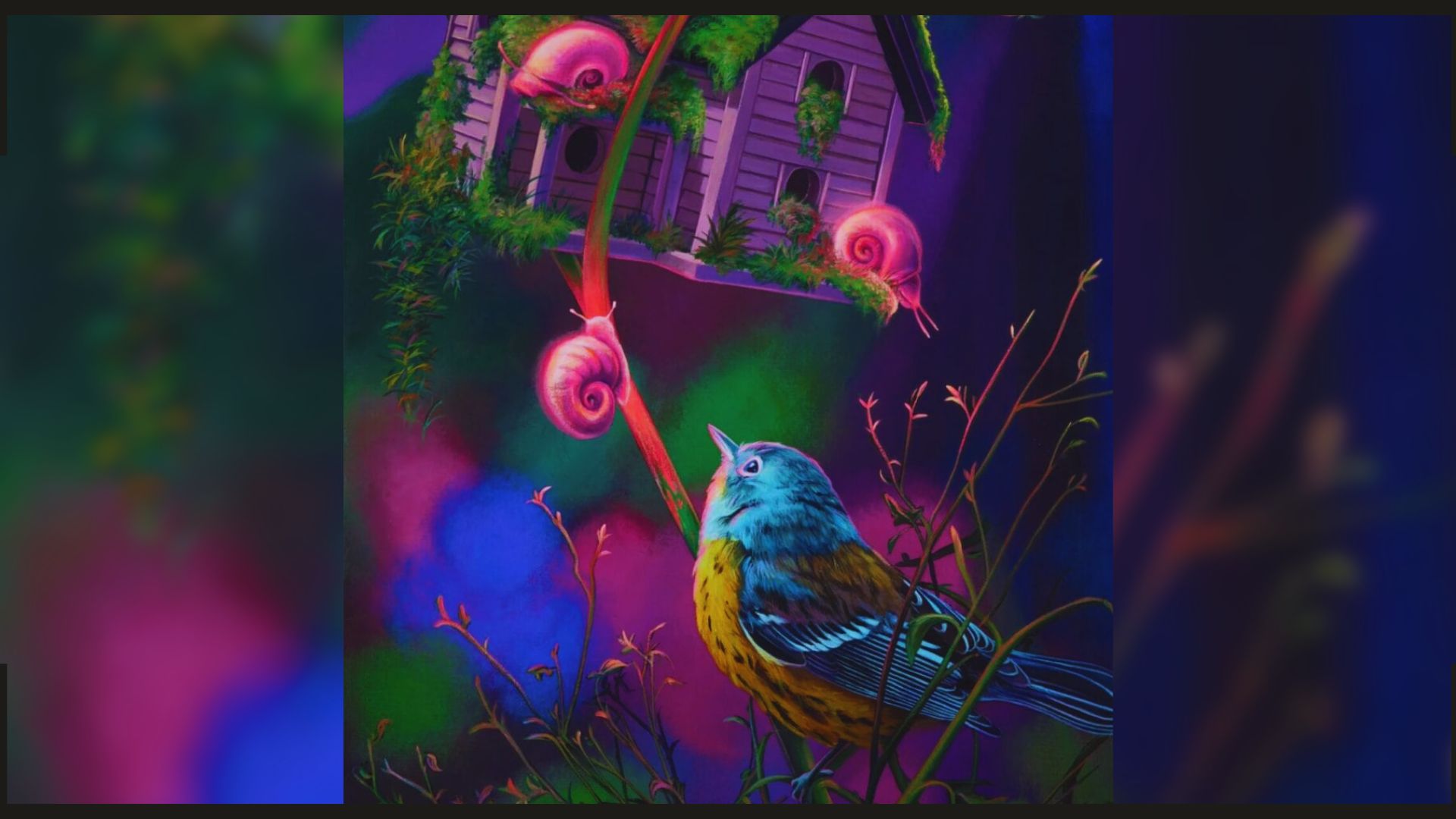 As criaturas da floresta em pinturas de Gigi Chen