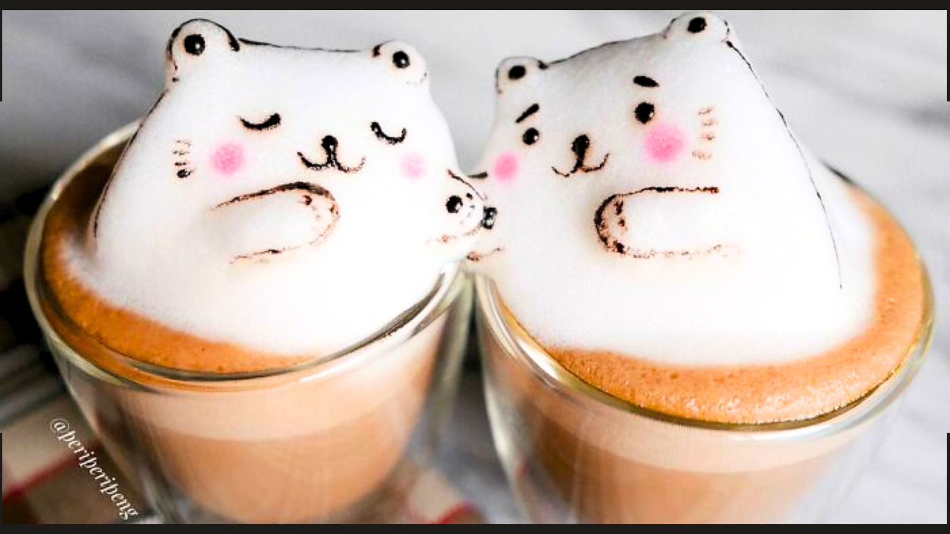 Espumas de café se tornam obra de arte nas mãos da artista Daphne