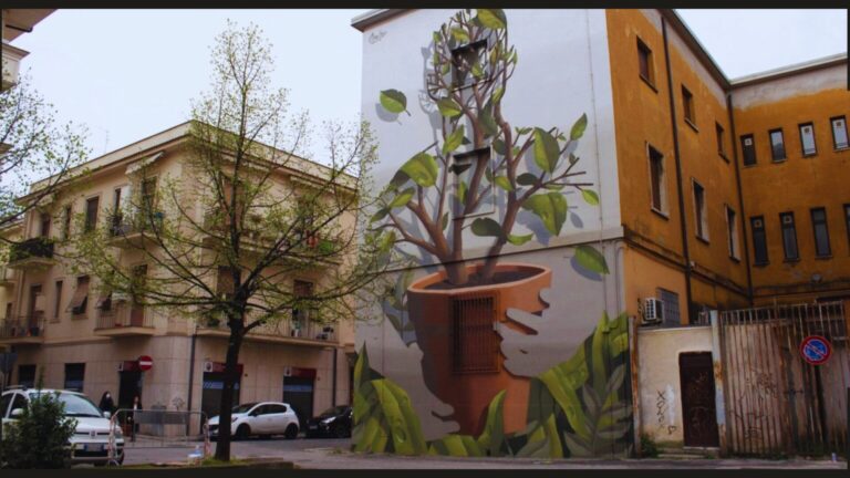 Paisagens vibrantes pelas paredes das casas na Itália do artista Oniro