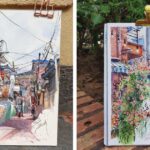 Artista narra aventuras com esboços urbanos