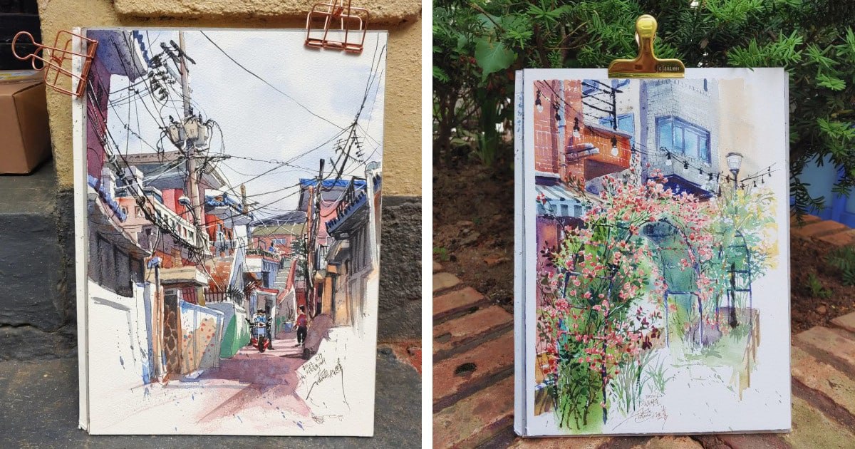 Artista narra aventuras com esboços urbanos