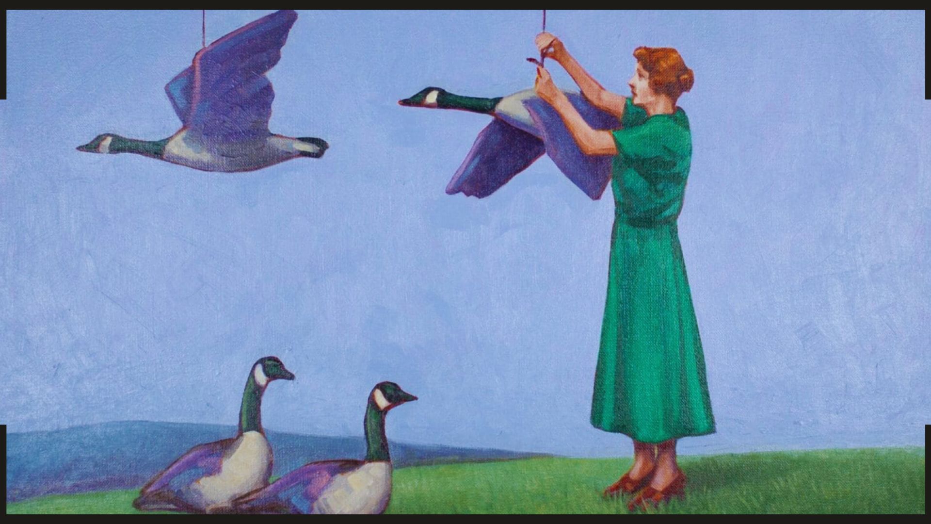 As soluções absurdas predominam nas pinturas espirituosas de Hamel