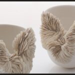 Crescimentos de porcelana irrompem nas obras de Olivia