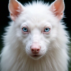 O que causa a variedade de cores de olhos em animais albinos?