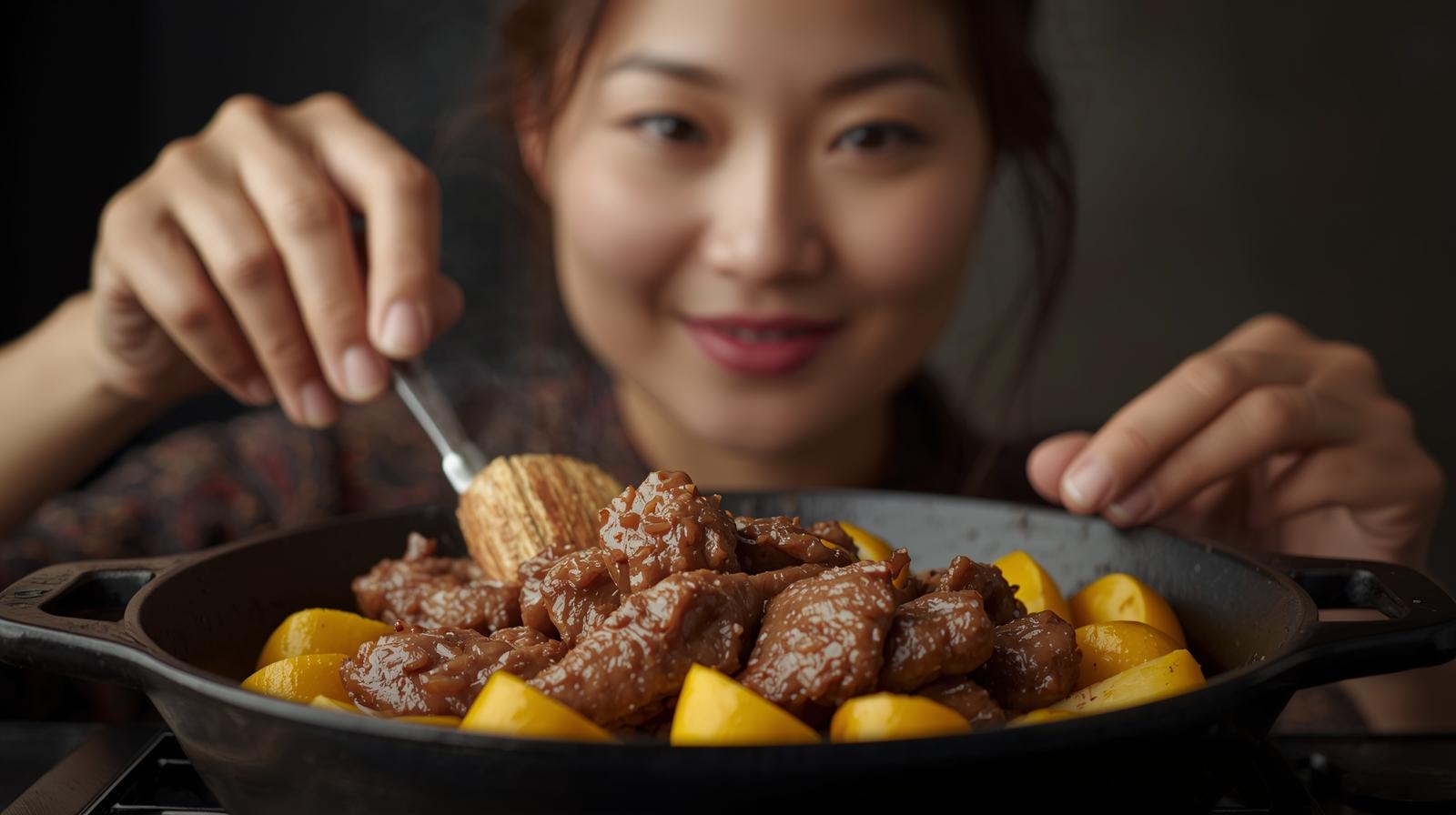 Carne com banana-da-terra na frigideira: combinação simples que surpreende