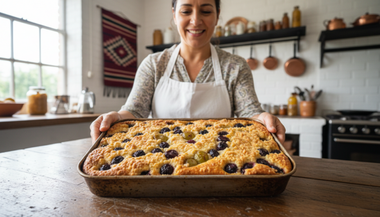 Cuca tradicional gaúcha de uva