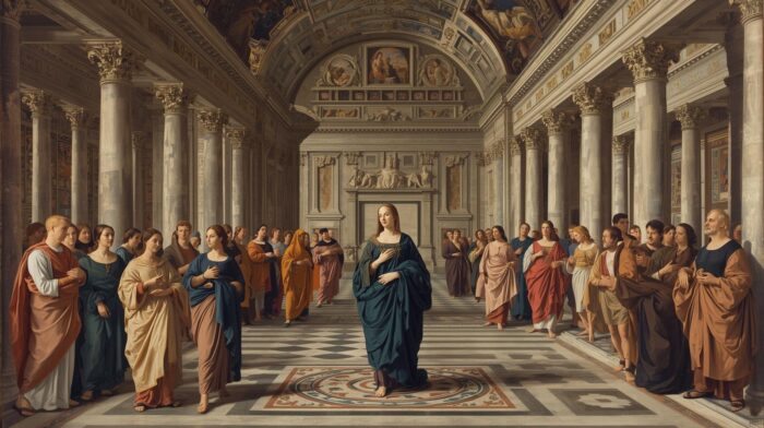 A Escola de Atenas: Ordem