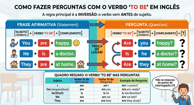 Começando do Zero #3: Como Fazer Perguntas em Inglês com o Verbo “To Be”