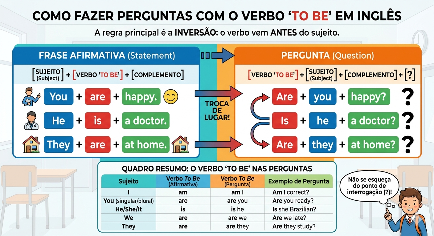 Começando do Zero #3: Como Fazer Perguntas em Inglês com o Verbo “To Be”