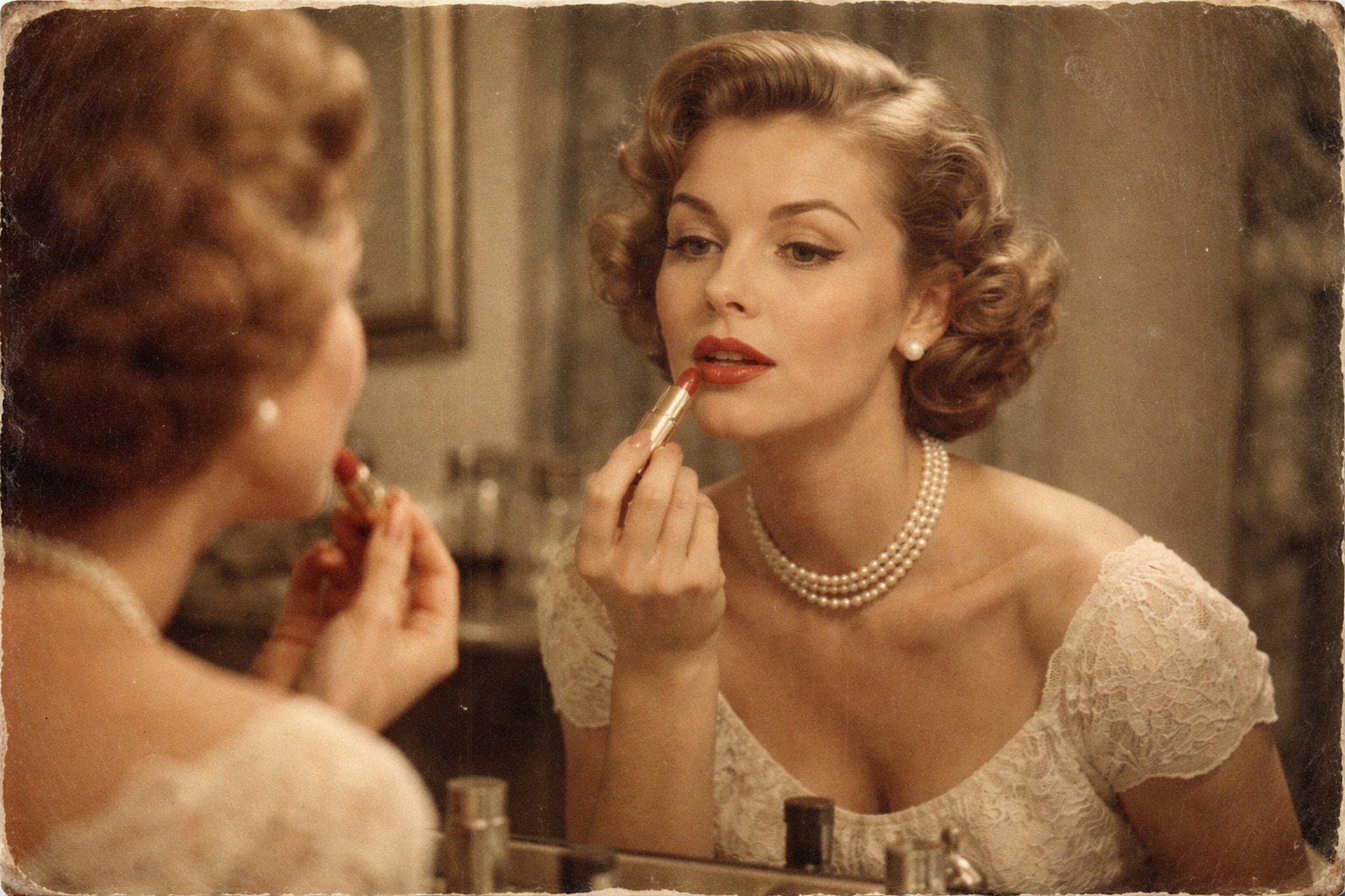 A maquiagem dos anos 1950