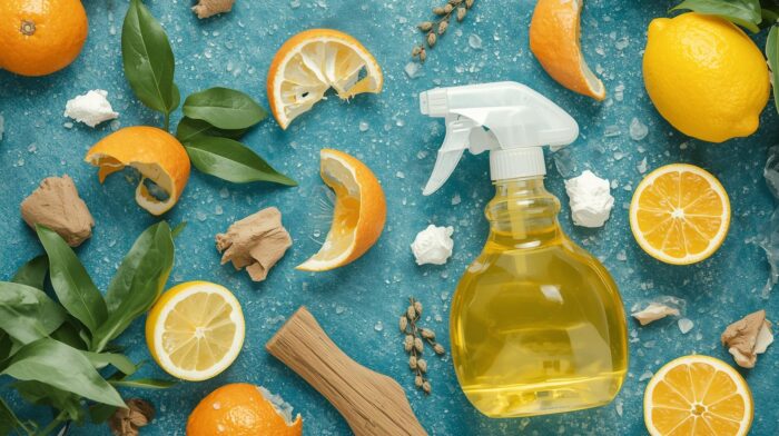 Limpador multiuso caseiro com cascas de frutas cítricas