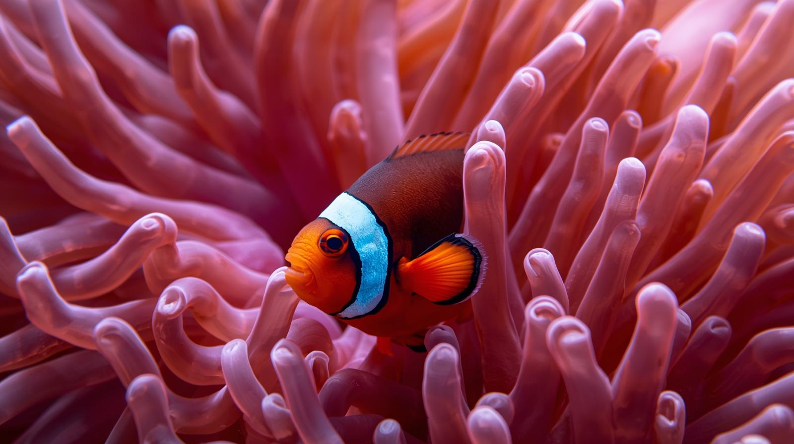 A incrível parceria entre o Peixe-Palhaço e a mortal Anêmona do mar