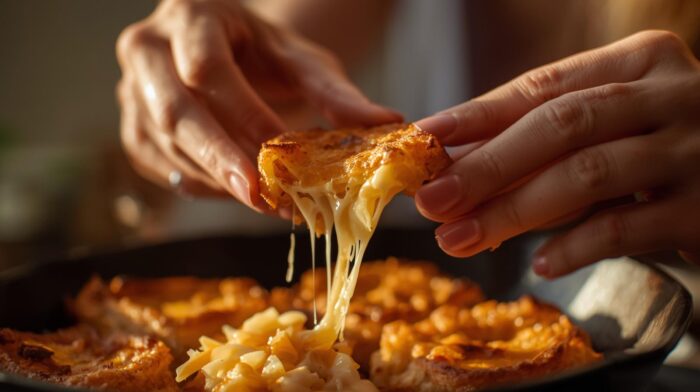 Uma receita rápida, prática e deliciosa de pão de queijo feito na frigideira