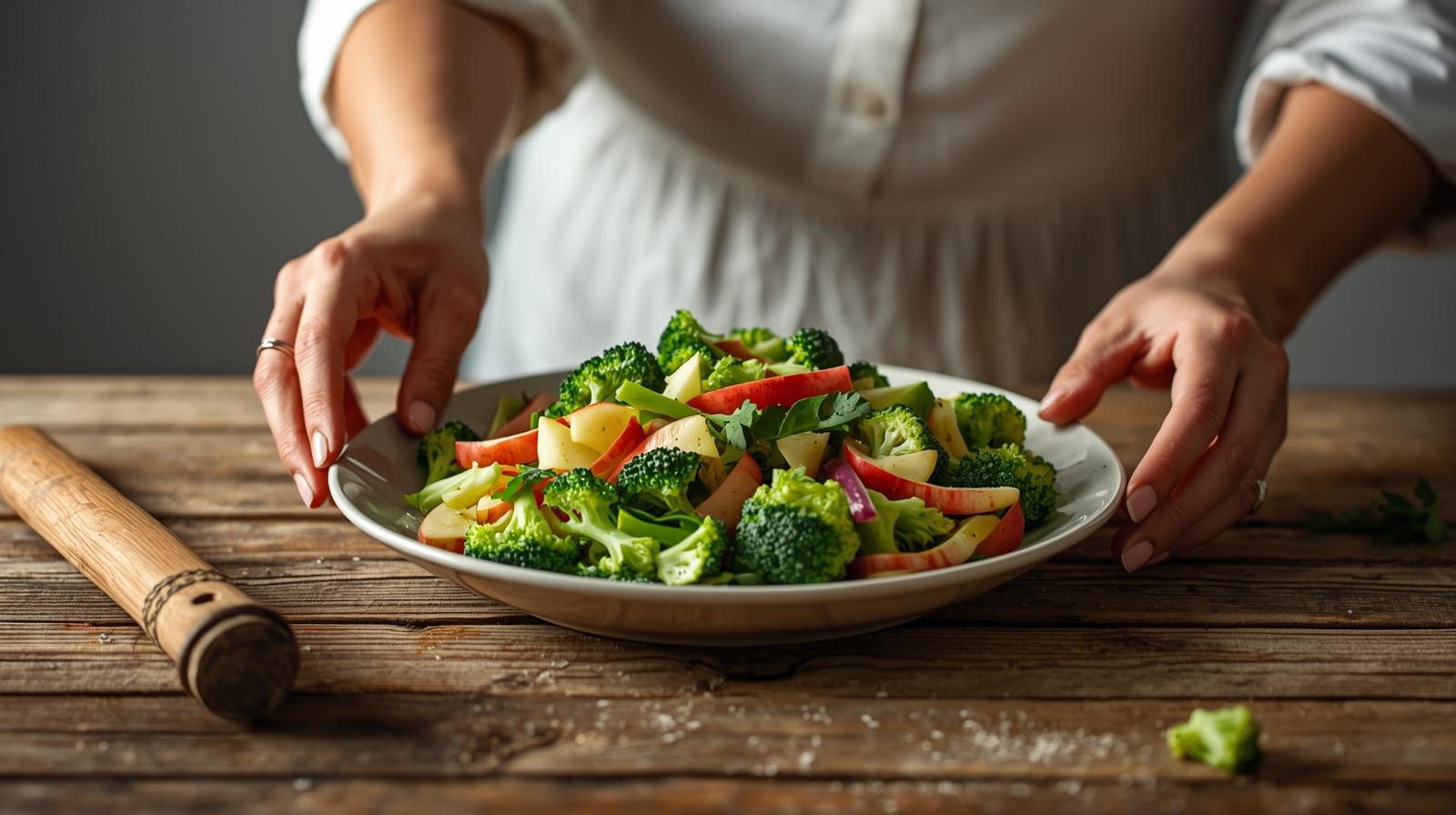 Salada de Brócolis e Maçã