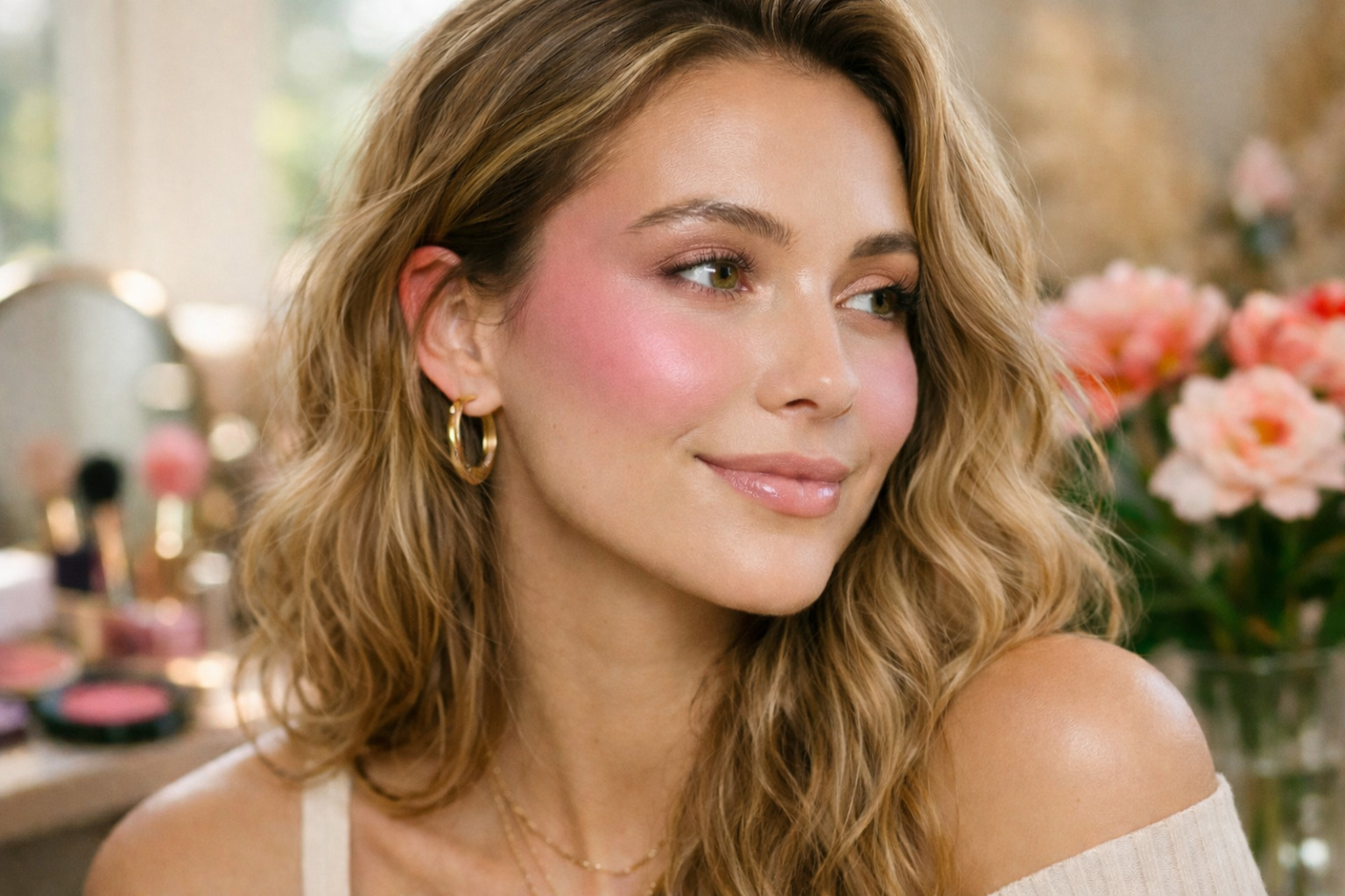 A técnica de blush draping na maquiagem