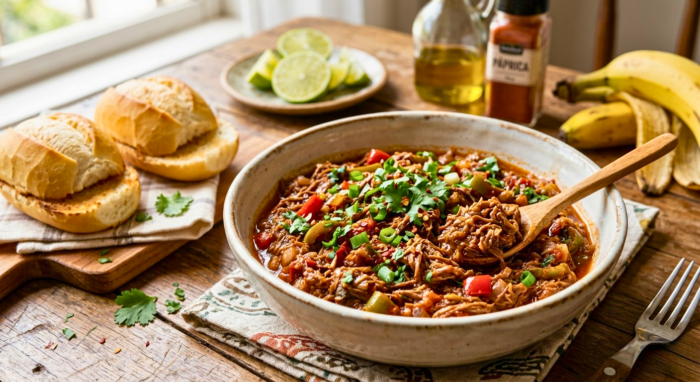 Carne Louca de Casca de Banana