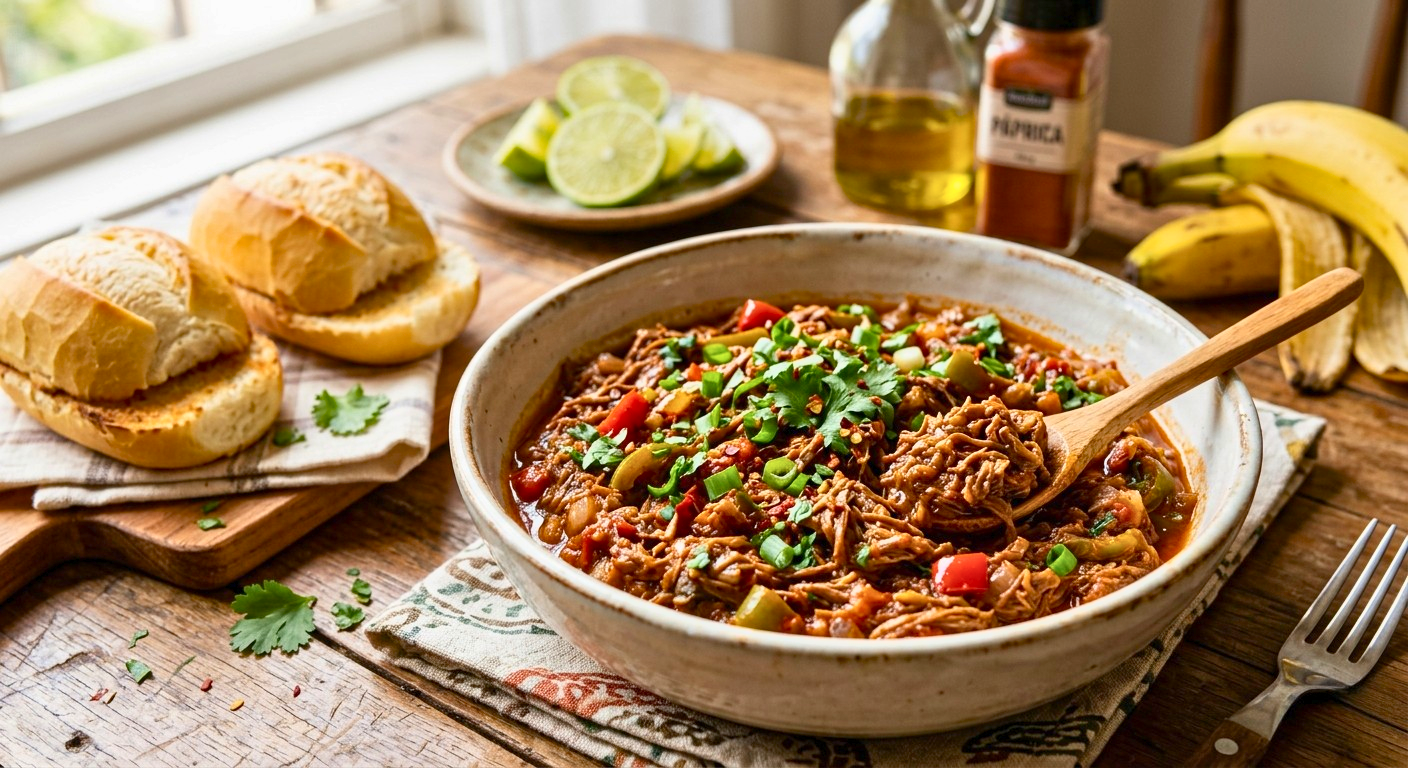 Carne Louca de Casca de Banana