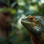Observação da natureza através das iguanas