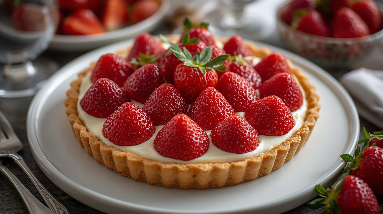 O segredo da confeitaria clássica francesa para uma torta de morango perfeita