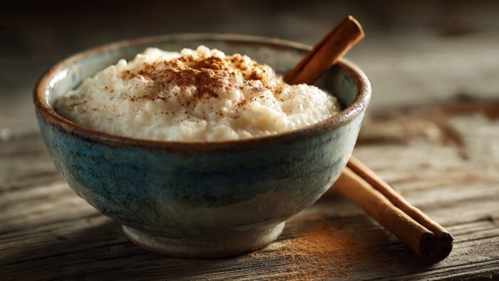 A técnica para fazer um arroz doce super cremoso que não fica enjoativo