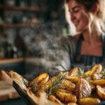 O toque aromático do alecrim que transforma batatas simples em um acompanhamento especial