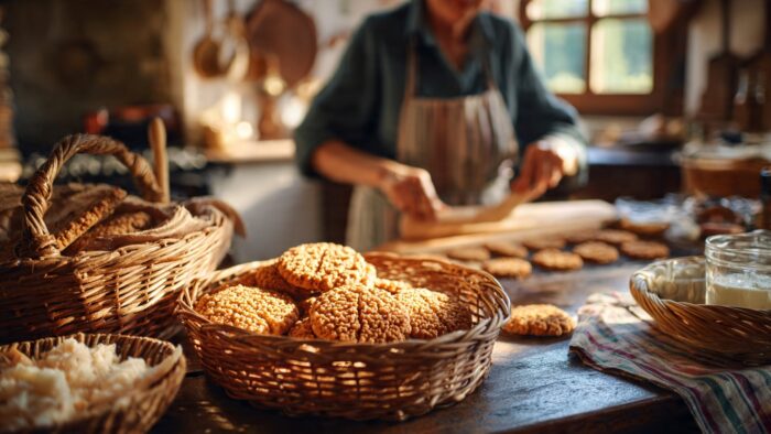 Biscoito de polvilho caseiro crocante e sequinho para o lanche da tarde