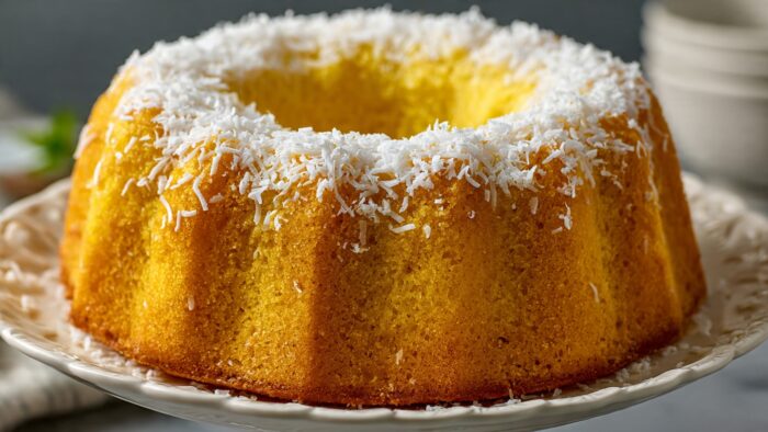 Receita de bolo de maracujá com coco fofinho e delicioso