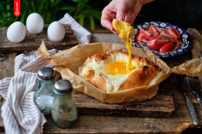 Receita matinal da Georgia Khachapuri para nutrição e energia
