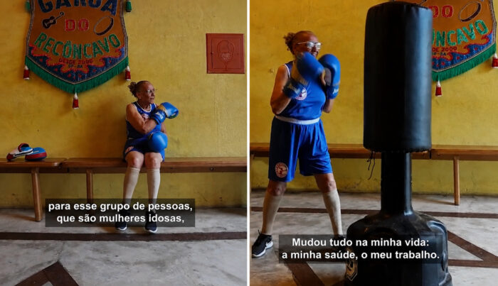 Aos 73 anos, ela encontrou no boxe uma nova vida: “Tenho mais força, mais coragem, mais ânimo”