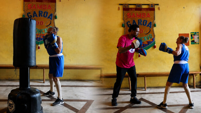 Aos 73 anos, ela encontrou no boxe uma nova vida: “Tenho mais força, mais coragem, mais ânimo”