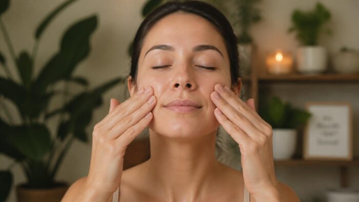 Técnicas fáceis para automassagem facial relaxante