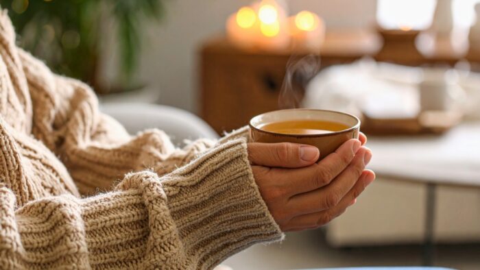 Bebida aromática de erva-doce para trazer paz e aconchego