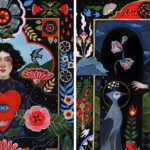 Entre o folclore e a fantasia: a arte vibrante de Aunia Kahn