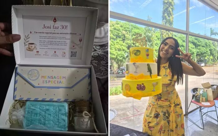 Mulher troca presentes de aniversário por doações de sangue
